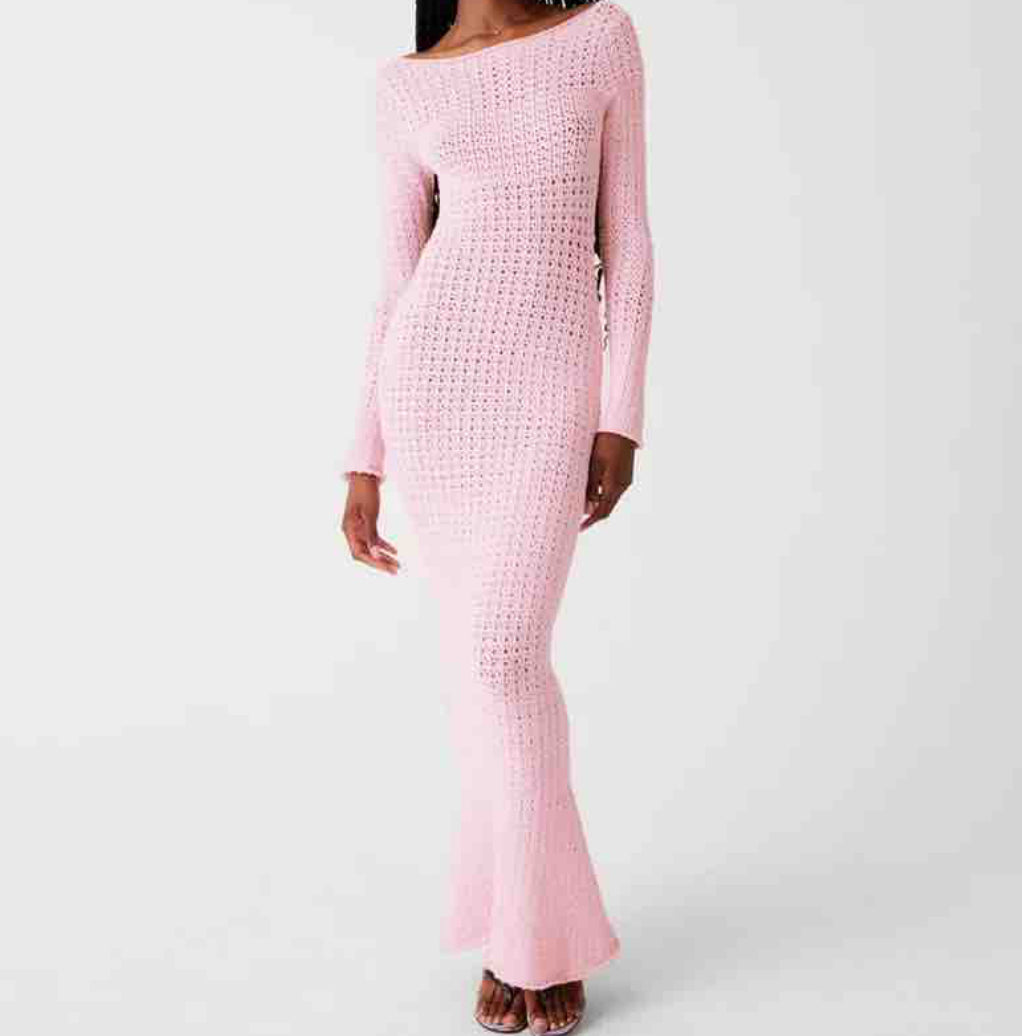 Maxi dress rosado