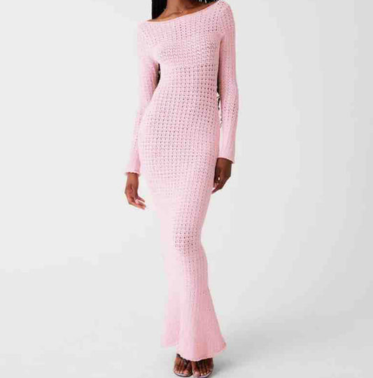 Maxi dress rosado