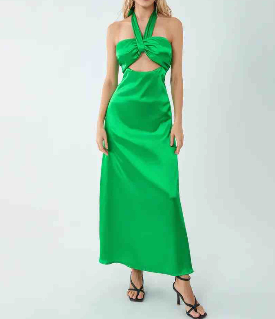 Halter midi dress