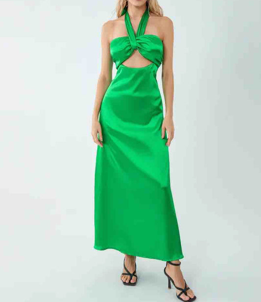 Halter midi dress